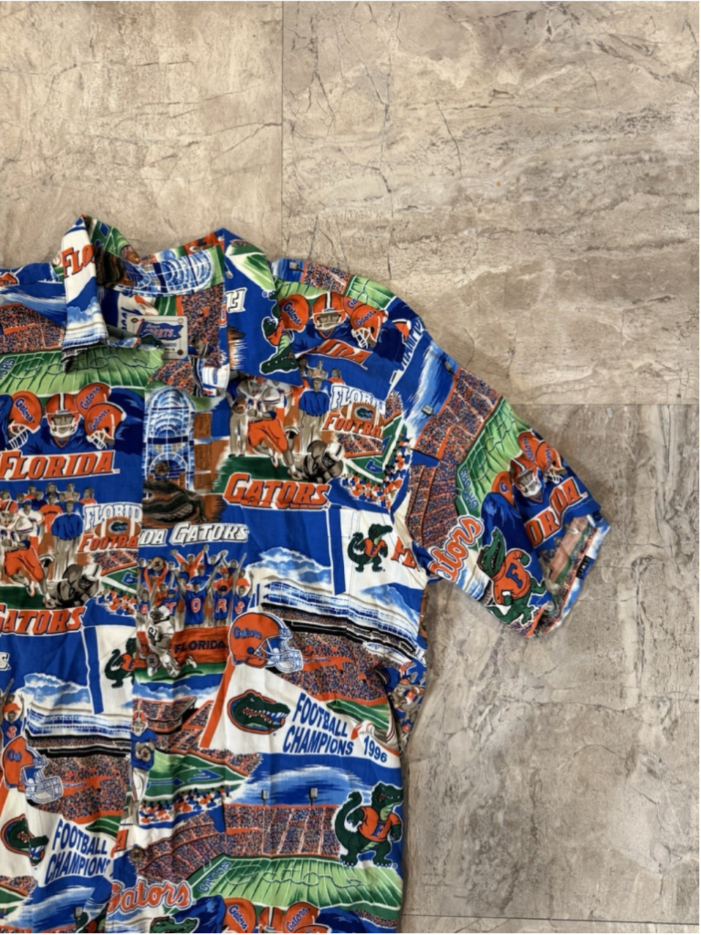 Florida Gators Reyn Spooner Shirt Mens ‘96 Rayon Vintage Hawaiian NCAA Sz L